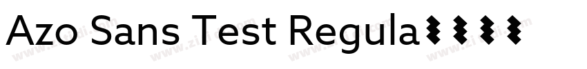 Azo Sans Test Regula字体转换
